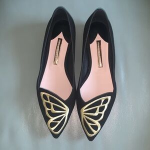 Sophia Webster  NWT Authentic Butterfly Embroidered Flats